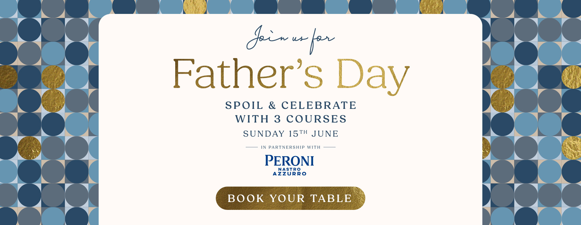 Father’s Day menu Beaconsfield