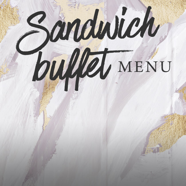 Sandwich buffet menu at The Royal Saracens Head